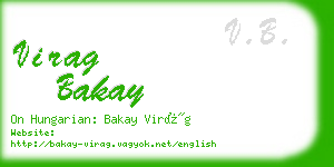 virag bakay business card